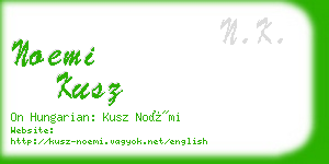 noemi kusz business card